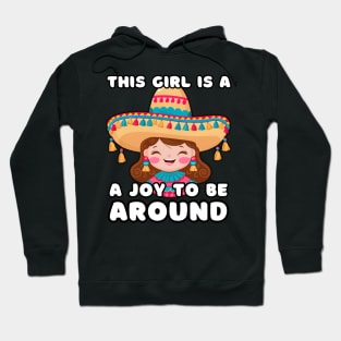 Cute Girl Wearing Sombrero Hat Hoodie